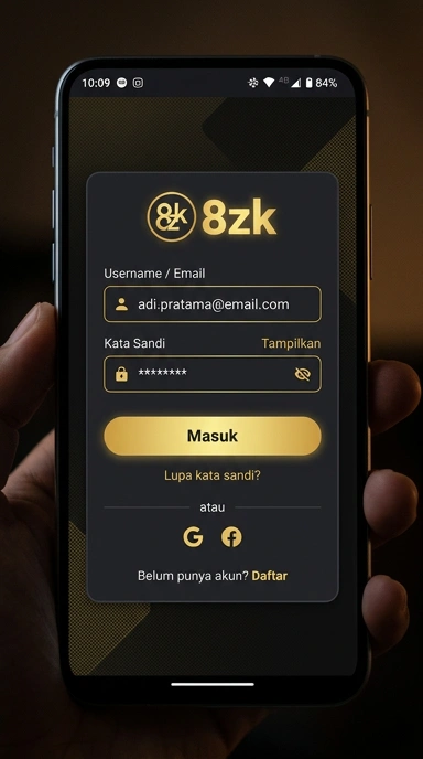 Masuk Akun 8zk untuk Pengguna Android Indonesia