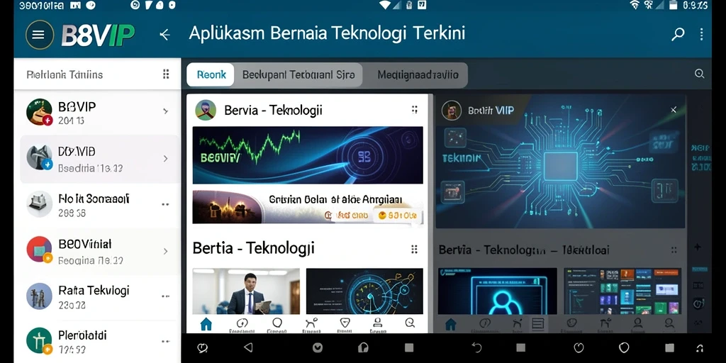 Tampilan antarmuka B8VIP yang menarik dan modern.