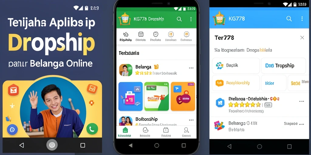 Antarmuka KG778 yang intuitif untuk pengguna aplikasi Dropship.