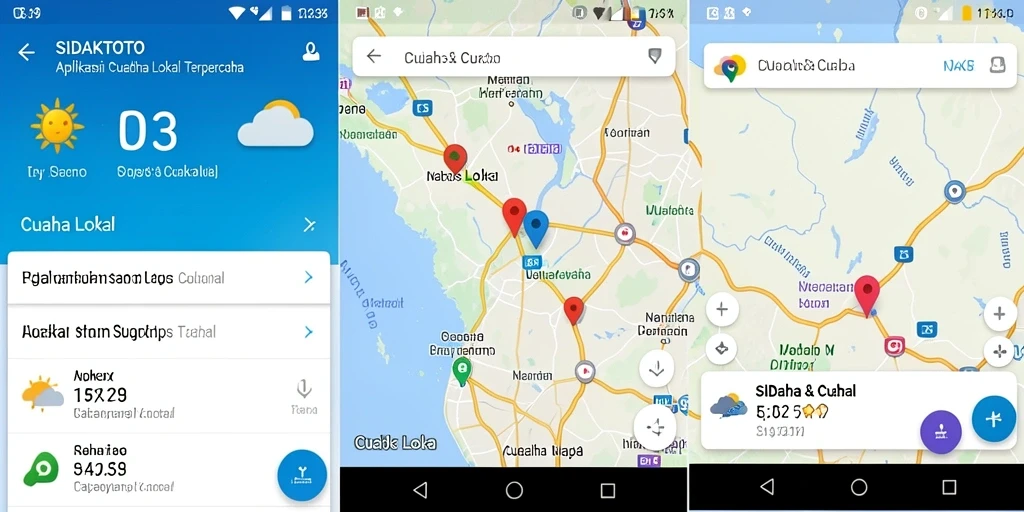 Tampilan antarmuka modern SIDAKTOTO untuk monitor cuaca lokal.