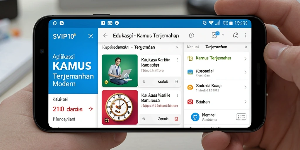 Antarmuka SVIP10 yang sederhana dan user-friendly untuk Kamus Terjemahan.