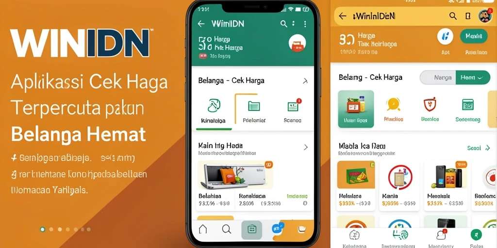 Antarmuka aplikasi WINIDN yang menampilkan fitur Cek Harga.